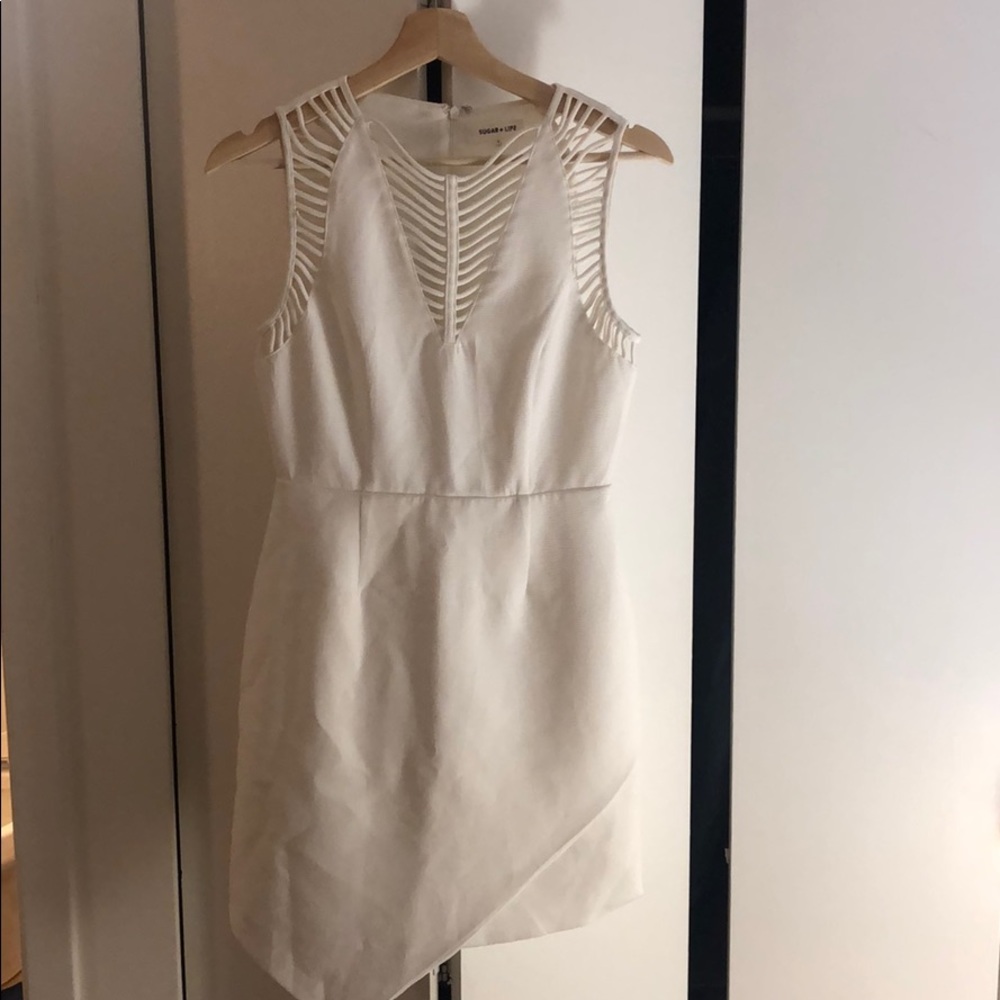 White trendy dress